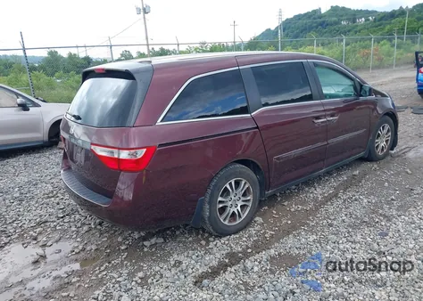 2012 Honda Odyssey Ex z USA, uszkodzony, nr VIN 5FNRL5H4XCB077788